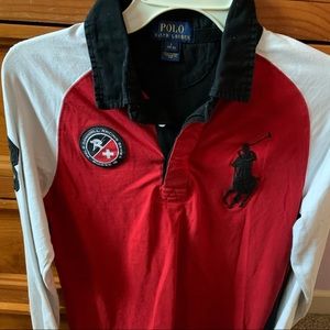 Red & Black Polo Long Sleeve